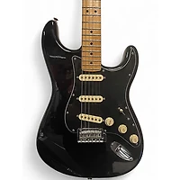 Used Fender LTD Player Stratocaster Black Solid Body Electric Guitar