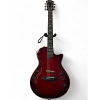 Used Taylor T5Z Pro Trans Red Acoustic Electric Guitar