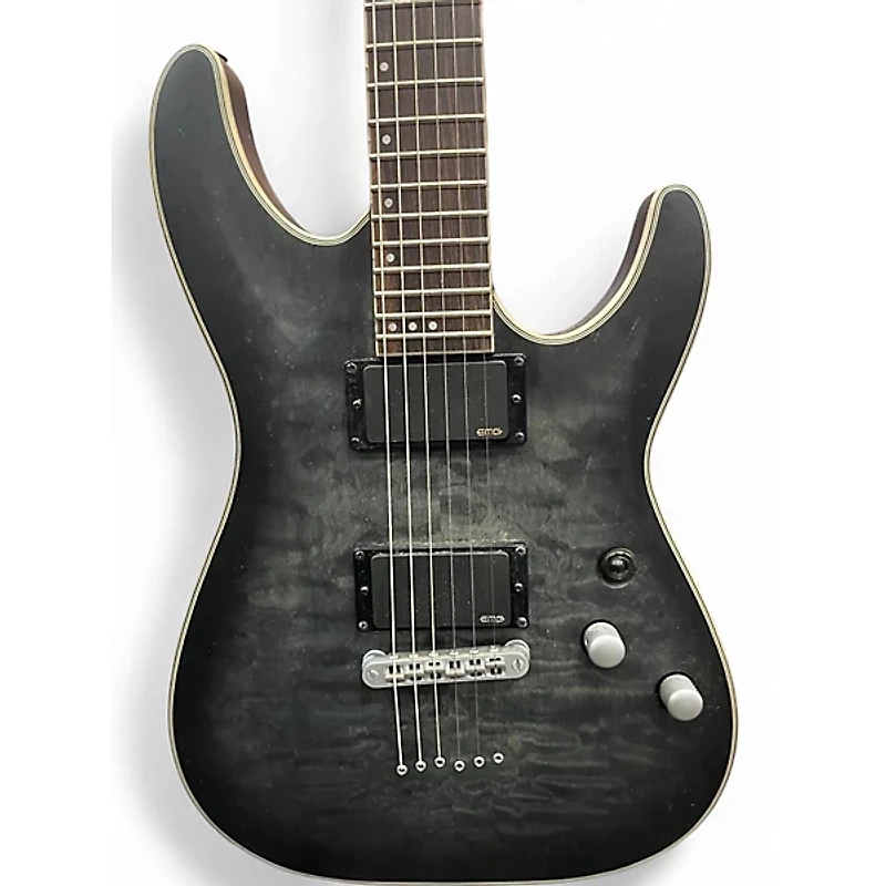 Used Schecter Guitar Research C1 Platinum Trans Solid Body Electric Guitar