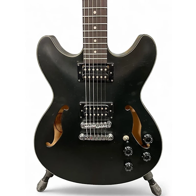 Used Ibanez AS73B Artcore Black Hollow Body Electric Guitar