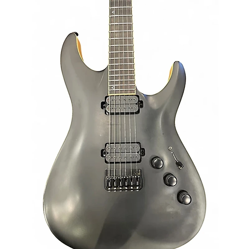 Used Schecter Guitar Research C1 Apocalypse Black Solid Body Electric Guitar