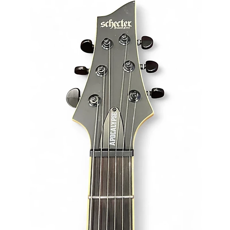 Used Schecter Guitar Research C1 Apocalypse Black Solid Body Electric Guitar