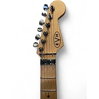 Used EVH Striped Series Black and White Solid Body Electric Guitar