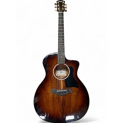 Used Taylor 224CEKDLX 2 Color Sunburst Acoustic Electric Guitar