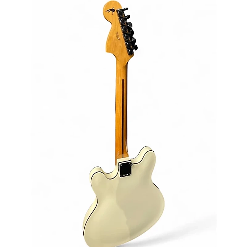 Used Fender TOM DELONGE STARCASTER Olympic White Hollow Body Electric Guitar