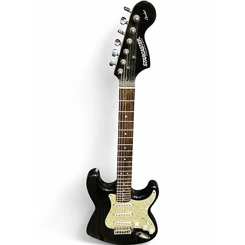 Used Fender Starcaster Black Hollow Body Electric Guitar