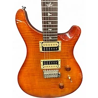 Used PRS SE Custom 24 Amber Solid Body Electric Guitar