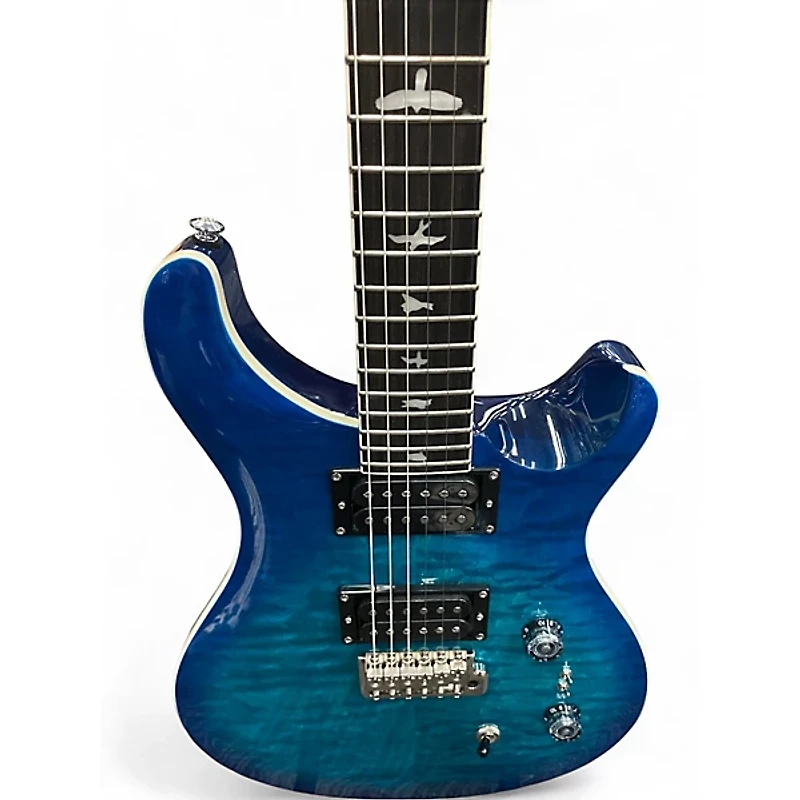 Used PRS se custom 24 08 lake blue Solid Body Electric Guitar