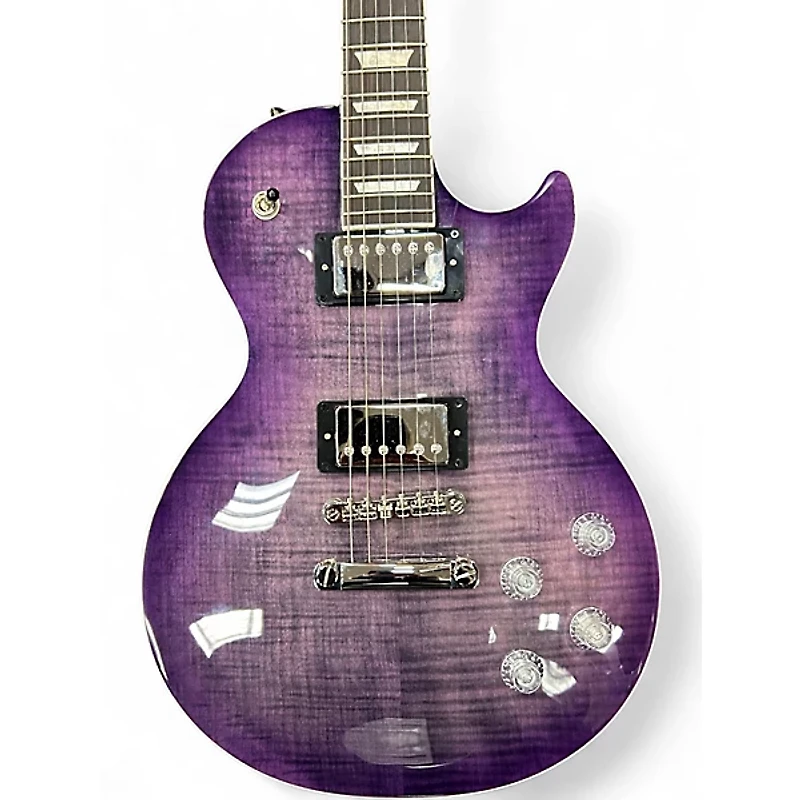 Used Epiphone LES PAUL MODERN FIGURED PURPLE BURST Solid Body Electric Guitar