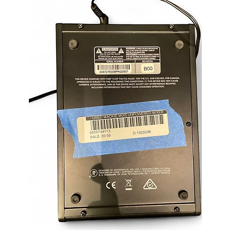 Used Mackie Mix5 Unpowered Mixer