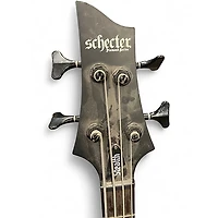 Used Schecter Guitar Research stealth Black Electric Bass Guitar