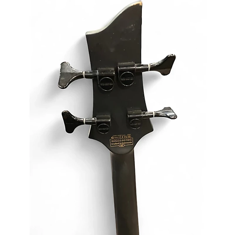 Used Schecter Guitar Research stealth Black Electric Bass Guitar