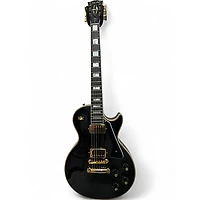 Used Gibson 1968 Les Paul Custom Reissue Black Solid Body Electric Guitar