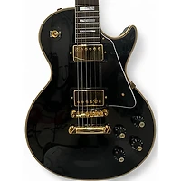 Used Gibson 1968 Les Paul Custom Reissue Black Solid Body Electric Guitar