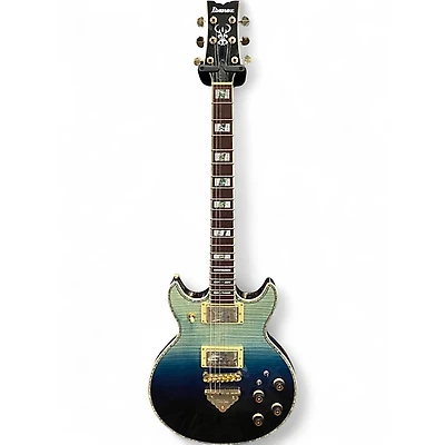 Used Ibanez AR420 Artist Series Transparent Blue Gradation Solid Body Electric Guitar