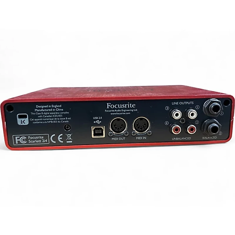 Used Focusrite Scarlett 2i4 Audio Interface