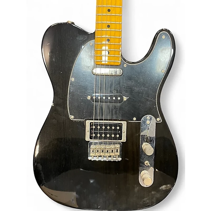 Used Fender Modern Player Telecaster Plus Trans Black Solid Body Electric Guitar