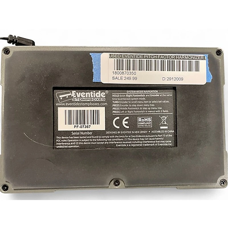 Used Eventide Pitch Factor Harmonizer Effect Pedal