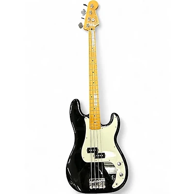 Used Fender Player Precision Bass Black Electric Bass Guitar