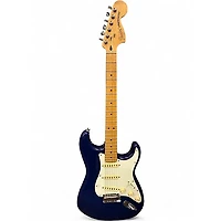 Used Fender Deluxe Stratocaster Sapphire Blue Trans Solid Body Electric Guitar