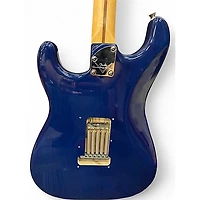 Used Fender Deluxe Stratocaster Sapphire Blue Trans Solid Body Electric Guitar