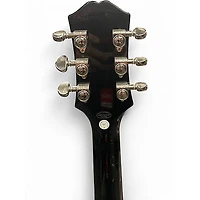 Used Epiphone Les Paul Custom Black and Silver Solid Body Electric Guitar