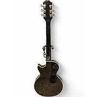 Used Epiphone Les Paul Custom Black and Silver Solid Body Electric Guitar