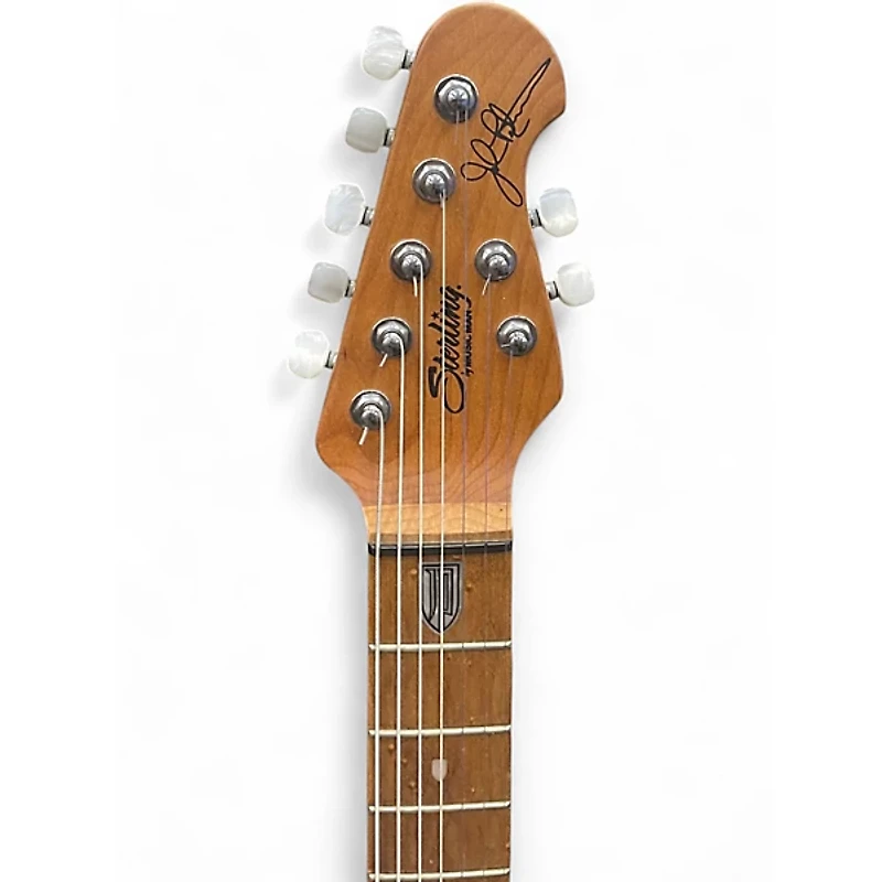 Used Sterling by Music Man John Petrucci JP157 7 String Emerald Green Solid Body Electric Guitar