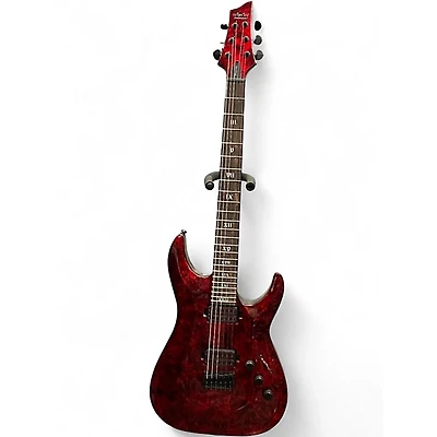Used Schecter Guitar Research C1 Apocalypse red reign  Solid Body Electric Guitar
