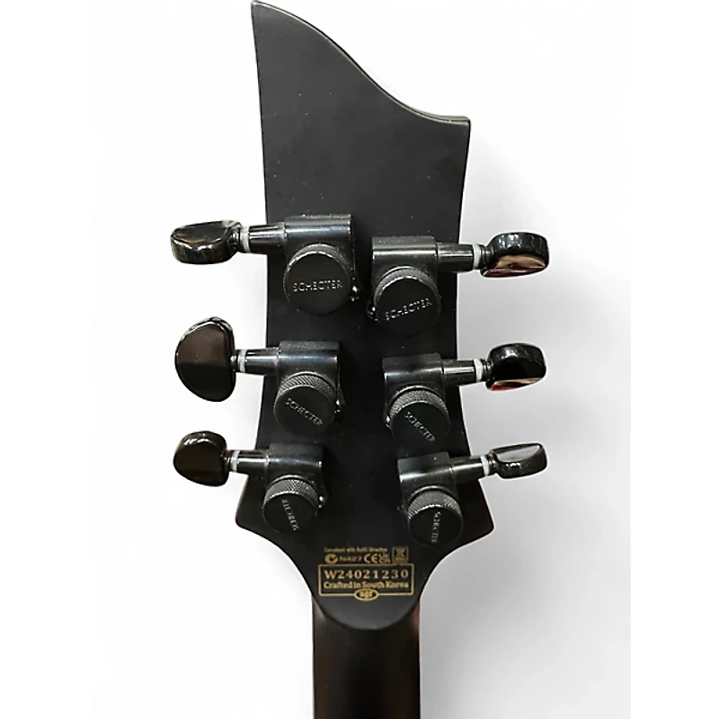 Used Schecter Guitar Research PT BLACK OPS Black Solid Body Electric Guitar