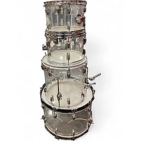 Used Ludwig 4 Piece Vistalite Clear Drum Kit