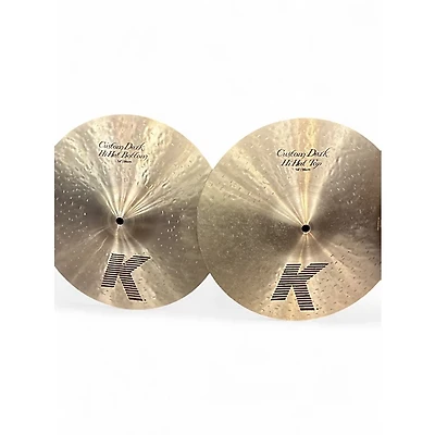 Used Zildjian 14in K Custom Hybrid Hi Hat Pair Cymbal