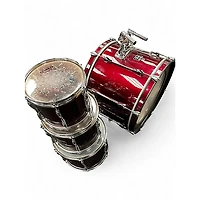 Used Pearl 4 Piece Export Wine Red Drum Kit
