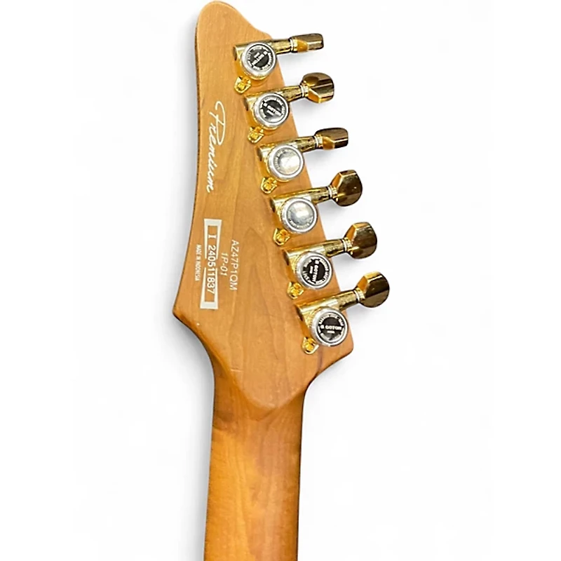 Used Ibanez AZ47P1QM Dragon Eye Burst Solid Body Electric Guitar