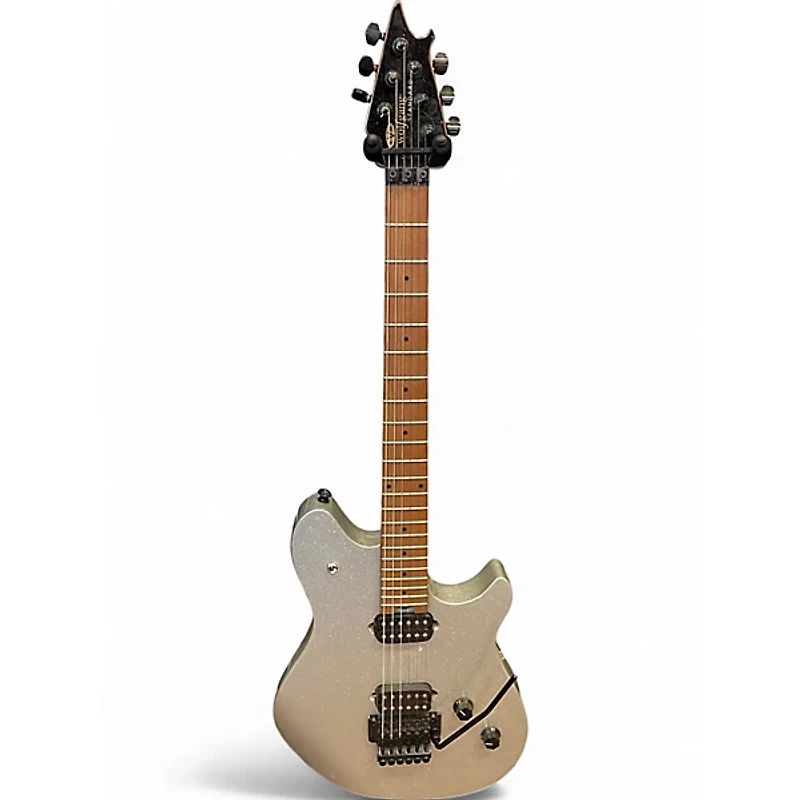 Used EVH Wolfgang Standard Silver Sparkle Solid Body Electric Guitar