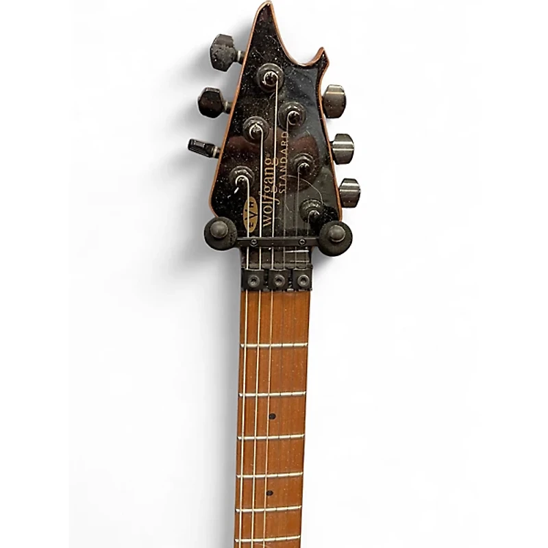 Used EVH Wolfgang Standard Silver Sparkle Solid Body Electric Guitar