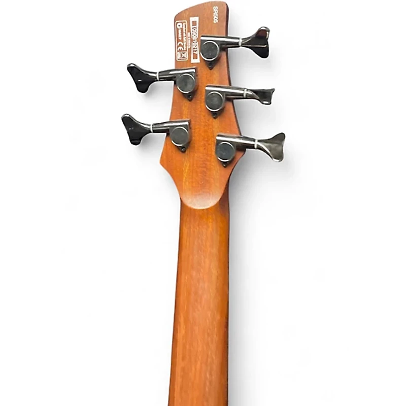 Used Ibanez SR505 5 String Natural Electric Bass Guitar