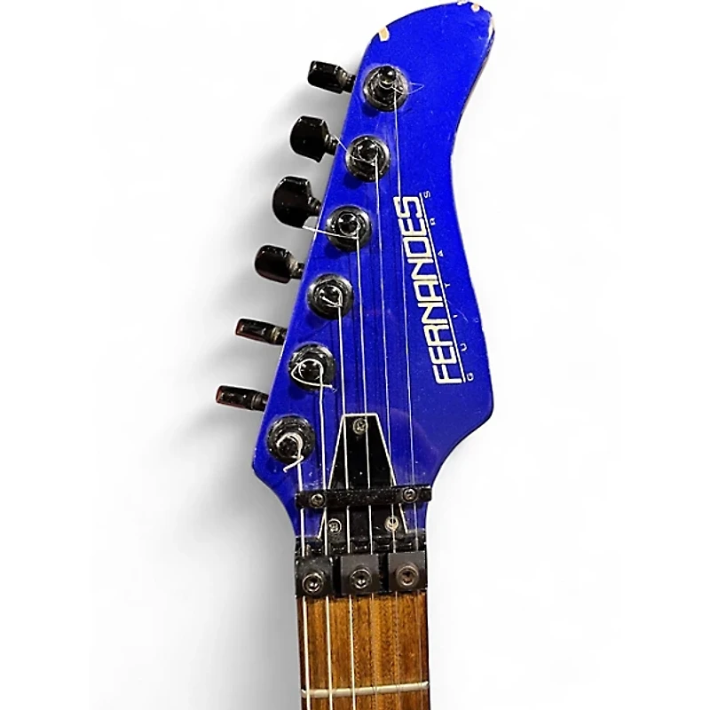 Used Fernandes REVOLVER Blue Solid Body Electric Guitar