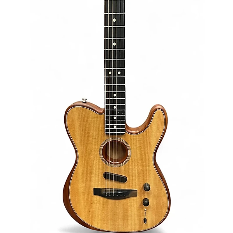 Used Fender American Acoustasonic Telecaster Mahogany Acoustic Electric Guitar