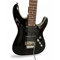 Used Schecter Guitar Research C1 FR Black Solid Body Electric Guitar