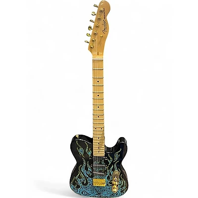 Used Fender Artist Series James Burton Telecaster Blue Paisley Flames Solid Body Electric Guitar
