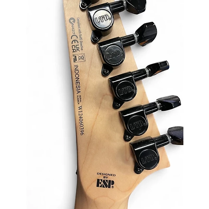 Used ESP LTD MH200 Black Solid Body Electric Guitar