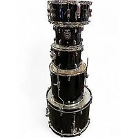 Used Ludwig 5 Piece BACKBEAT BLACK SPARKLE Drum Kit