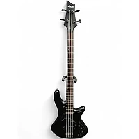 Used Schecter Guitar Research STILETTO STEALTH BLACK Electric Bass Guitar