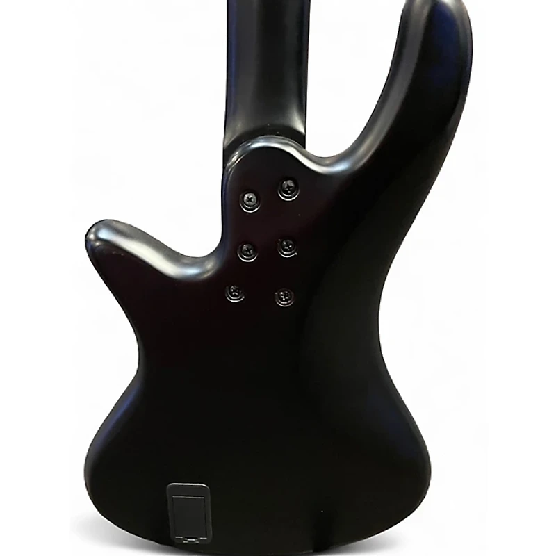 Used Schecter Guitar Research STILETTO STEALTH BLACK Electric Bass Guitar