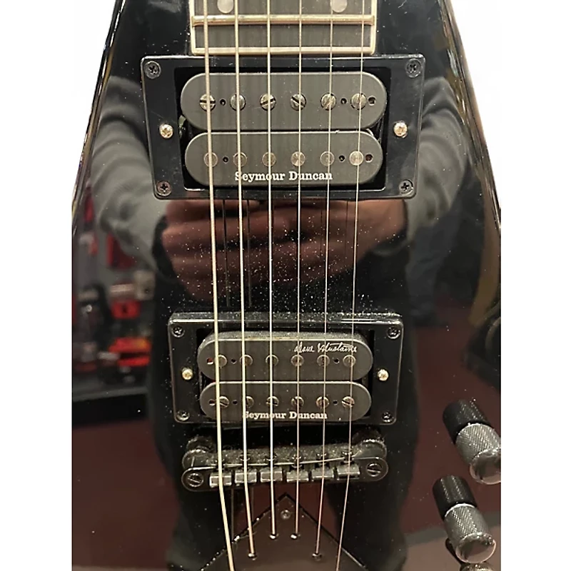 Used Kramer Dave Mustaine Vanguard Black Solid Body Electric Guitar