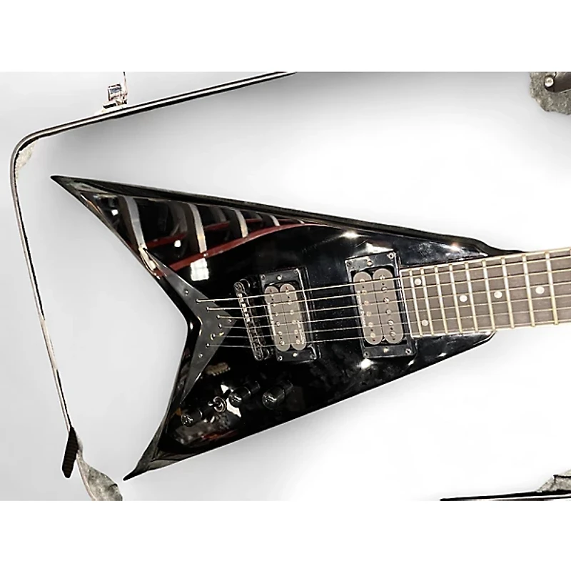 Used Kramer Dave Mustaine Vanguard Black Solid Body Electric Guitar