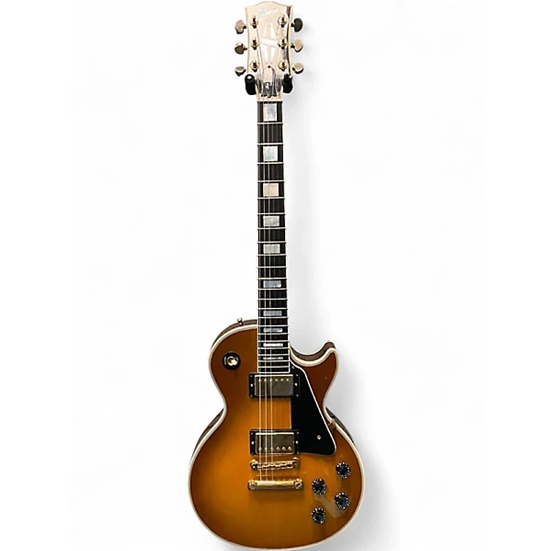 Used Gibson les paul custom plaintop Honey Burst Solid Body Electric Guitar