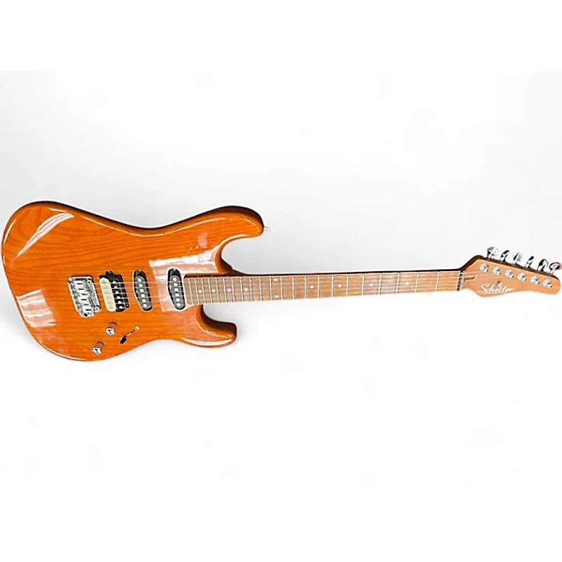 Used Schecter Guitar Research Traditional Van Nuys Natural Solid Body Electric Guitar