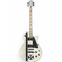 Used ESP LTD James Hetfield Signature Iron Cross Snow White Solid Body Electric Guitar